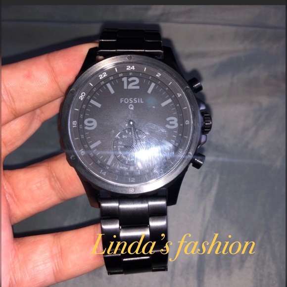 Fossil Q men's Nate Hybrid Smart Watch - Picture 1 of 8